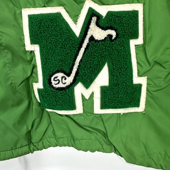 Pla-Jac by Dunbrooke Vtg Jacket Green Mehlville High School Sz Medium Chris USA - Picture 5 of 16